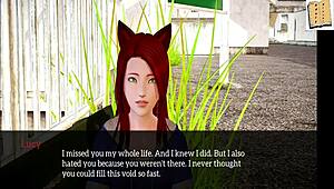 In my new family, the redhead teen explores in a 3D anime hentai