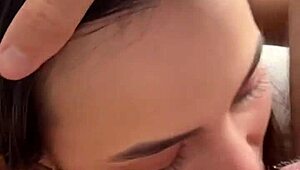 Skinny Latina teen nails first anal casting in POV