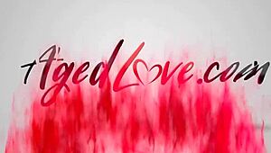 Hey, wanna see this mature nurse get horny and seduce her client in stockings?