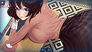 Lets Play - Gamer Girls Thea In Hentai Anime Game With Huge Curvy Boobs