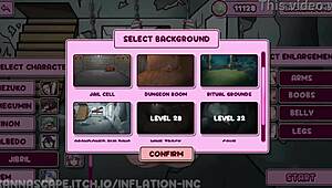 In this anime hentai, inflation inc happens with erotic scenes.