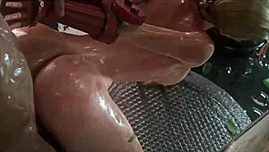 Cammy's Cheeks Slammed Hard in Wild Street Action