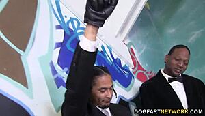 Hey, wanna see Kagney Linn Karter take on an interracial gangbang?