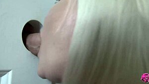 hey laceystarr, what’s this granny doing at the gloryhole with those big tits?