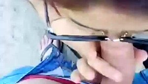 Chubby amateur engages in outdoor activities with sharing and masturbation