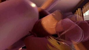 futa tgirl dominates two teen girls in wild shemale action