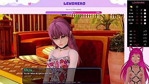 VTuber Lewdneko玩Harem Hotel 22女仆SM高潮