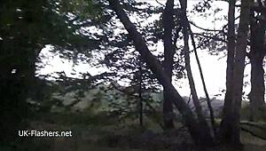 i'm scarlet mature redhead flashing and masturbating outdoors in public