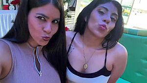 happy new year, y’all! i’m celebratin’ my birthday n’ new year with a wild homemade threesome, two gorgeous gals!