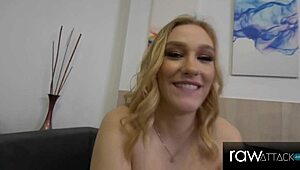 Round Juicy Ass Blonde in Hardcore Raw BTS Interview