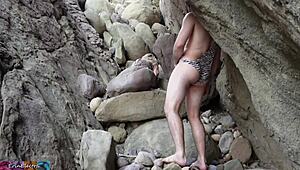 Cave woman says, I need every hole stuffed right now