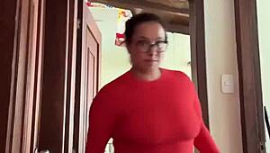 my neighbor is in the bathroom masturbating and getting creampied