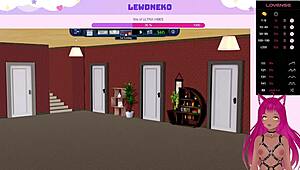 VTuber Lewdneko玩Harem Hotel 22女仆SM高潮