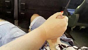 Milf Risks a Naughty Blowjob in a Travel Bus, Hoping No One Sees Us!