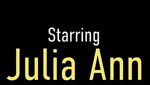 mature sex fiend julia ann stuffs her wet mouth with a hard dick