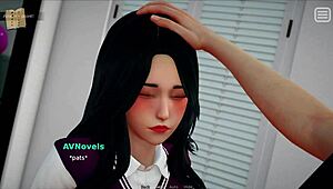 my bulley is my loverr in this hommade 3d pornn scene