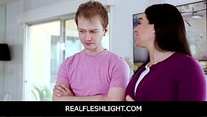 Hey stepbrother, wanna fuck me instead of your phone? - Chloe Cherry