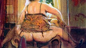 Vintage Erotic Illustration from Retro Collection