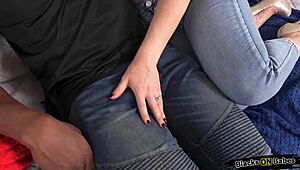 big tits wife cheats on husband by fucking his black friend 😏