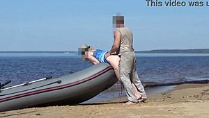 Exclamatory-Provocative Lady Tourist and Boatman Hook Up, Oh My!