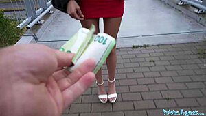 i'm a public agent, i saw a hot blonde in a sexy red dress suckin' dick and gettin' fucked outdoor