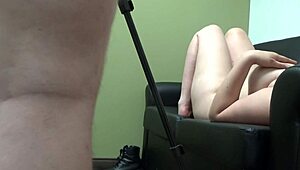 Hey Trinity, show us that shaved pussy in this hot POV casting session. Tell us everything!