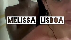 Fat Black Guy Fucks Me Bareback in Shower