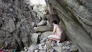 Cave woman says, I need every hole stuffed right now