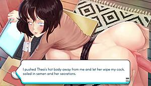 Lets Play - Gamer Girls Thea In Hentai Anime Game With Huge Curvy Boobs
