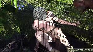 Twink in the navy gets a gay blow job taking the recruits on their knees