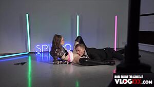 eden ivy gets pussy licked and pounded in spooning doggystyle