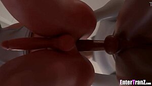 sexy trans freak takes dilf's bbc in every room of the house