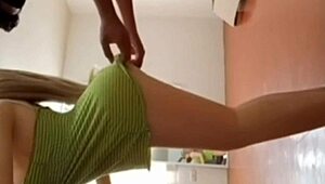 nice ass milf stepmom notices my big veiny bone, uh oh can’t hide it