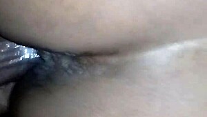 King Sauce delivers creampie to ebony pussy with monster cock.