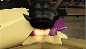 Roblox slut endures intense pounding in cabin doggy style with big ass bouncing