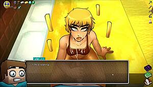 Femdom Covers Face With Cum