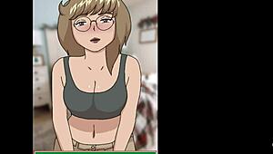 Anime cartoon character visits for christmas