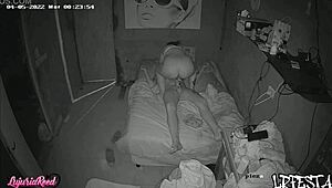 omg, caught this argentinian chick on security cam getting wild! 😳