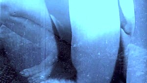 Vintage erotic illustration showcases interracial anime in retro cartoon style