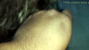 during the job interview, the latina applicant moans as she gives oral to the boss