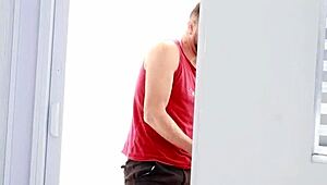 I got on the motorcycle and on my friend's big cock in a group threesome adventure