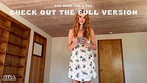 Natural country girl gets her first creamy finish. Blue-eyed beauty shines.