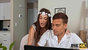 pie4k delivers raw creampie action with a stunning brunette in wild fantasy