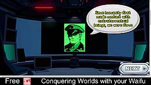 feeling the thrill of conquering new worlds with your beloved waifu in this game