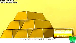 maid dragon tohru in naked cartoon scene