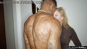 Super Model Eagerly Shakes for Big Black Cock