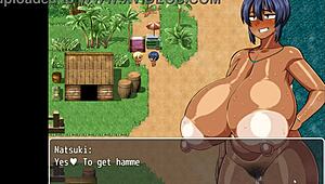 Tanned Girl Natsuki Hentai Game Ep 24 Rough Anal And Pussy Creampie On Public Beach