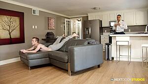 twink gamer pays rent with rough ass fucking finnish bodybuilder