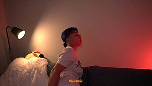 The Guy Controls a Stranger with a Remote and Secretly Fucks Her Curvy Body