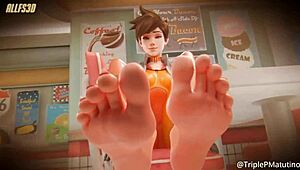 3D Animated Footjob Compilation in Hentai SFM Blender